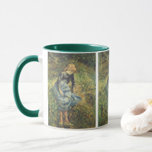 Taza Pastora por Camille Pissarro, Arte Antiguo Fino