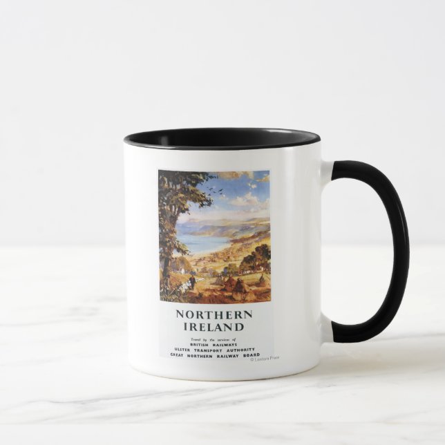 Taza Pastoral de escena Man y Dog British Railways (Derecha)