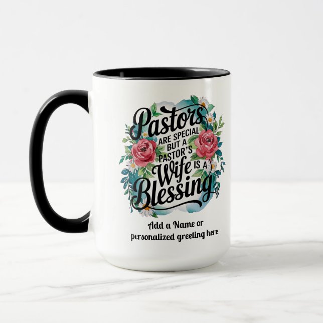 Taza ✝️ Pastores Mujer Apreciación Regalo Bendición Per (Izquierda)