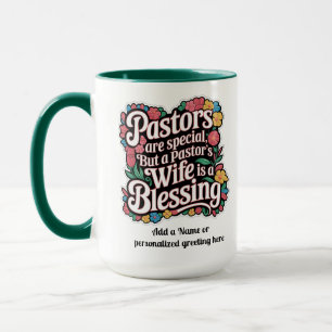 Taza ✝️ Pastores Mujer Apreciación Regalo Bendición Per