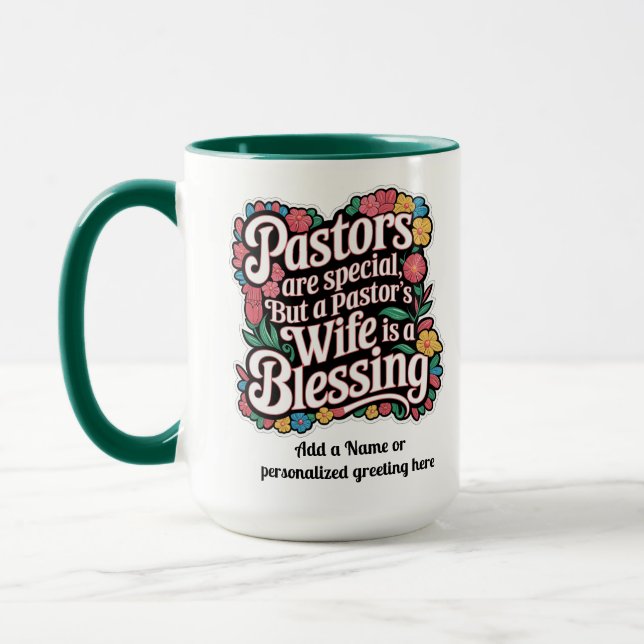 Taza ✝️ Pastores Mujer Apreciación Regalo Bendición Per (Izquierda)