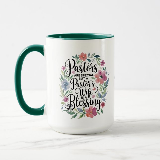 Taza ✝️ Pastores Mujer Apreciación Regalo Bendición Per (Izquierda)