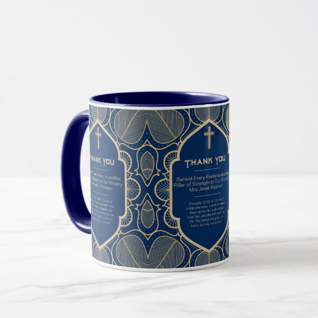 Taza ✝️ Pastor's Wife Wives regalo de agradecimiento (Anverso izquierdo)