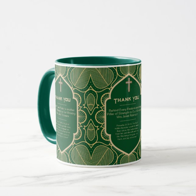 Taza ✝️ Pastor's Wife Wives regalo de agradecimiento (Anverso izquierdo)