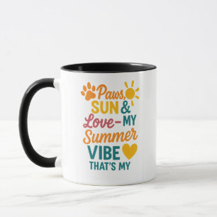 Taza Patas, Sol y Amor – Vibraciones de Verano para Ama