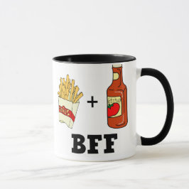 Taza Patatas fritas y salsa de tomate BFF