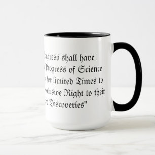 Taza Patente y cláusula de Copyright (constitución de