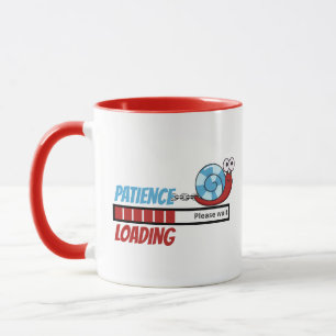 Taza Patience Loing Funny Snail Family Birthday Gift