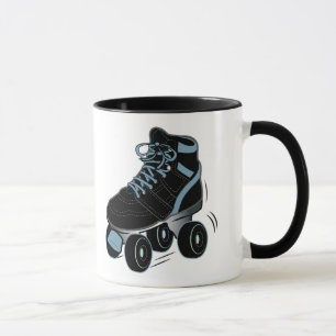 Taza Patín de ruedas en negro