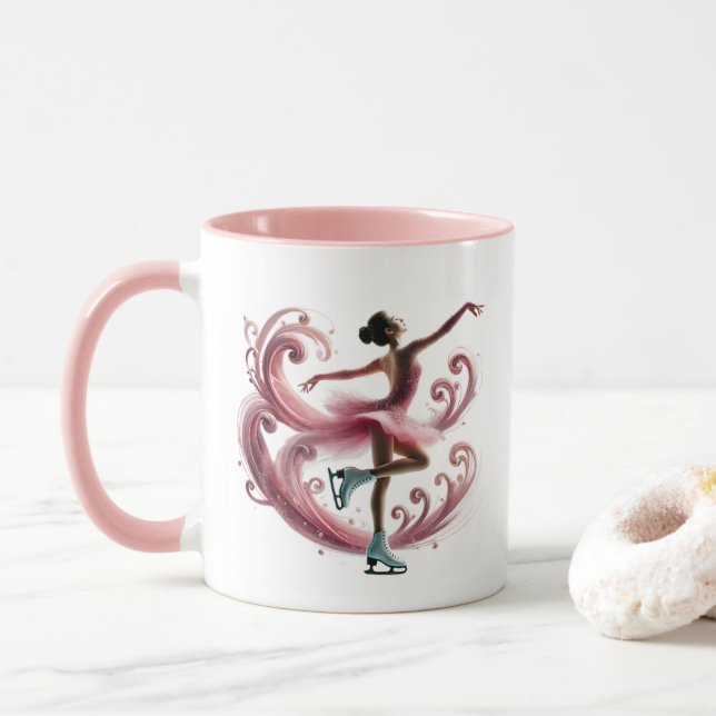 Taza Patinador sobre hielo  (Con donut)