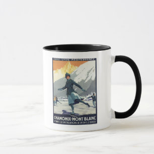 Taza Patinaje de hielo - poster olímpico del promo de