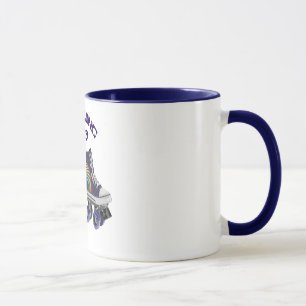 Taza Patinaje sobre ruedas retro de encargo del arco