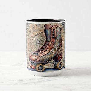 Taza Patines rocinadores de época