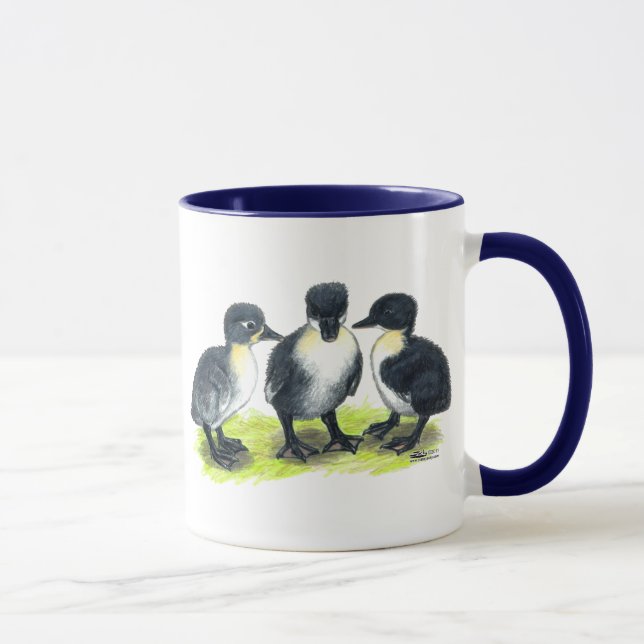Taza Patitos Suecos Azules (Derecha)