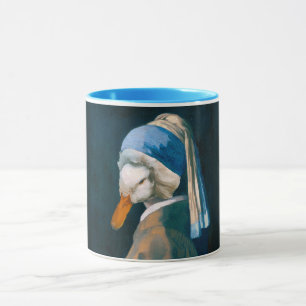 Taza Pato con peluca de Perla