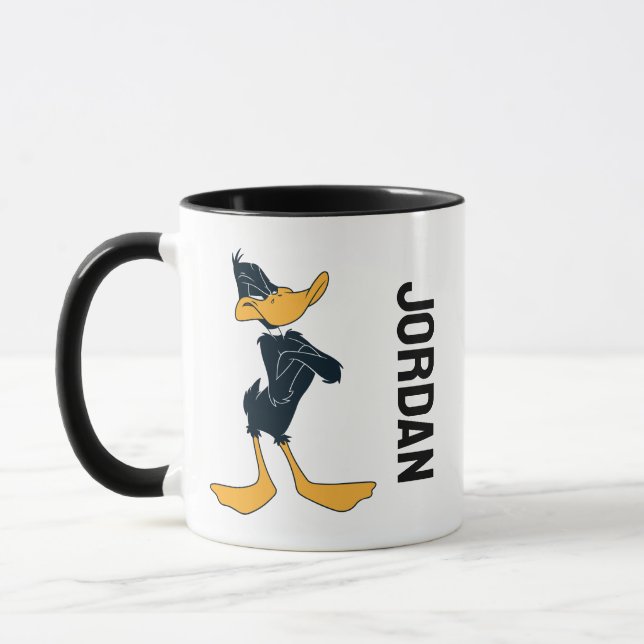 Taza Pato DAFFY™ con los brazos cruzados | Añadir su no (Izquierda)