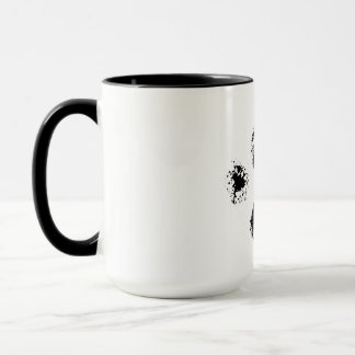 Taza pato de los amantes del perro negro lindo