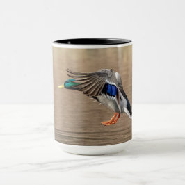 Taza Pato Mallard en vuelo