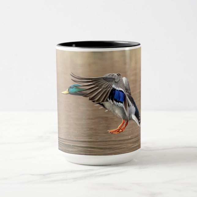 Taza Pato Mallard en vuelo (Centro)