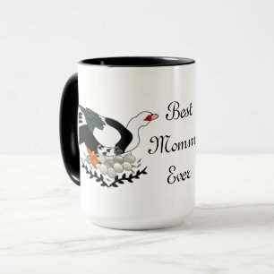 Taza Pato moscovita en nido de huevos