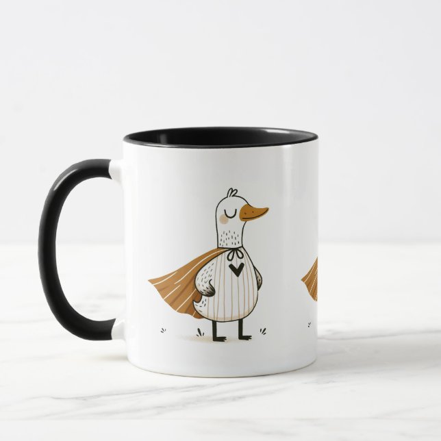 Taza Pato superhéroe en disfraz (Izquierda)