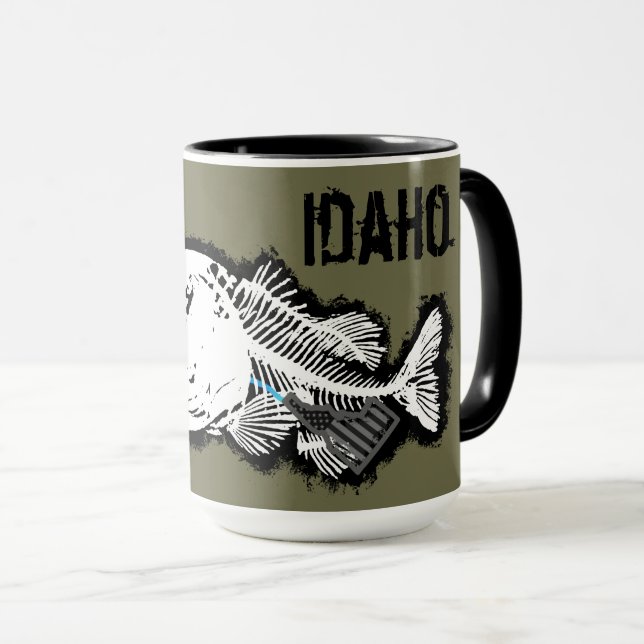 TAZA PATRIOTA - IDAHO INFLUIDO - UNA MALA BASE (Anverso derecho)