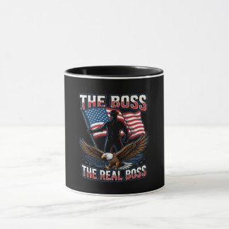 Taza Patriotic American Eagle The Real Boss Design