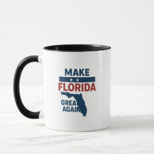 Taza  Patriotic Florida Design – “Make Florida Great ''