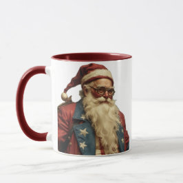 Taza Patriotic Santa Clause