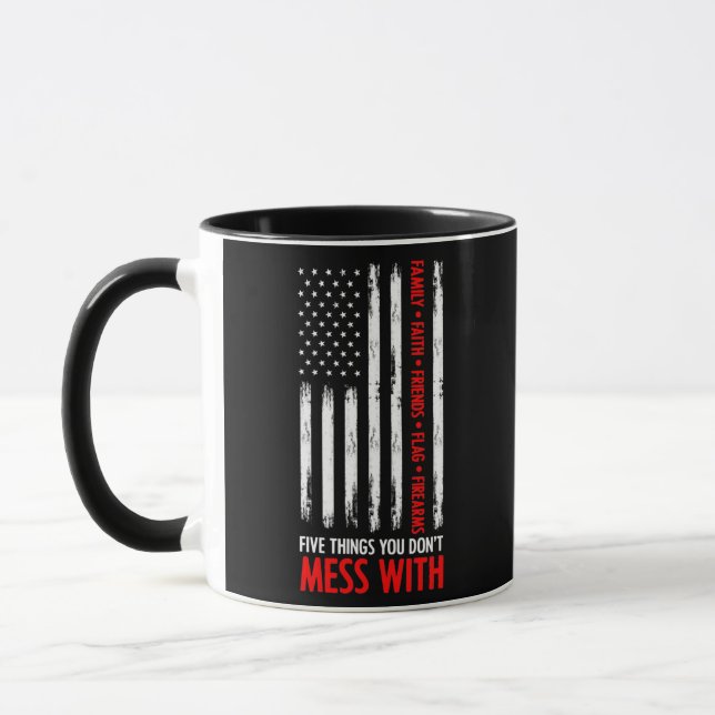 Taza Patriotic US Citizen Family Funny Quote American (Izquierda)