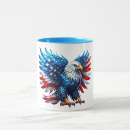 Taza Patriotic USA Eagle Design Mug - Negrita y Orgullo