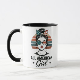 Taza Patriótica Chica Totalmente Americana