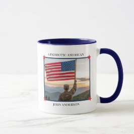 Taza Patriótica de Foto Personalizada