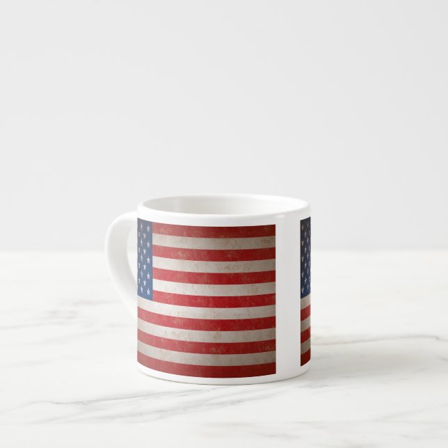 Taza patriótica del café express de la bandera (Izquierda)