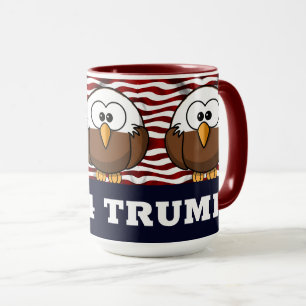 Taza patriótica, Taza roja, blanca y azul