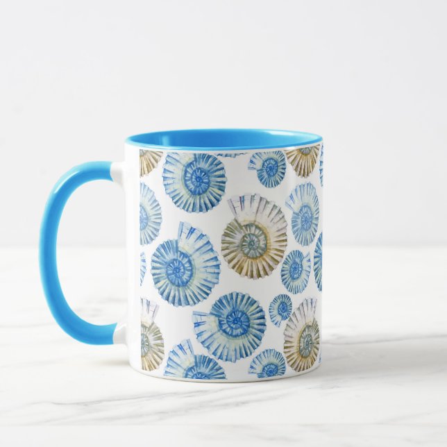 Taza Patrón 2 de la concha de cierre Pastel (Izquierda)