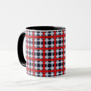 Taza Patrón abstracto de plaid sin soldadura