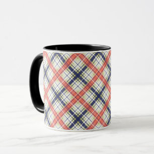 Taza Patrón abstracto de plaid sin soldadura