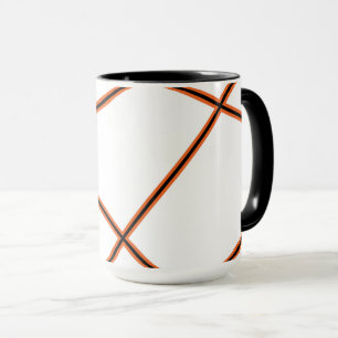 Taza Patrón abstracto - naranja