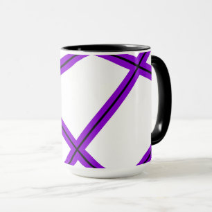 Taza Patrón abstracto - púrpura