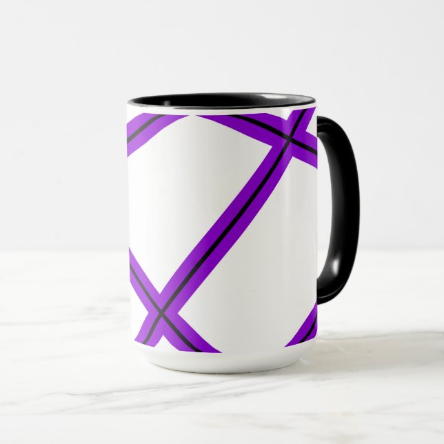 Taza Patrón abstracto - púrpura (Anverso derecho)