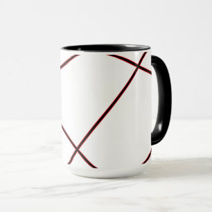 Taza Patrón abstracto - rojo