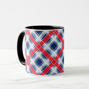 Taza Patrón abstracto sin fisuras a cuadros y a rayas a