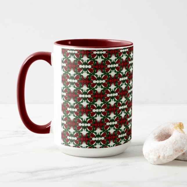 Taza Patrón actual de Navidad (Con donut)