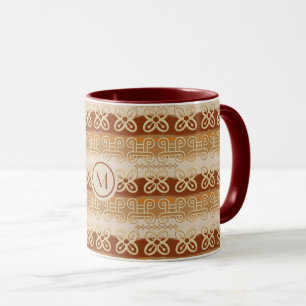 Taza Patrón Adinkra de etnia africana.