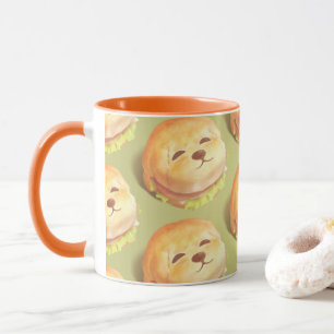 Taza Patrón Adorable de Cara de Perro