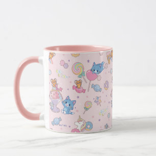Taza Patrón Anime Tom, Jerry y Tuffy Candyland