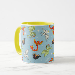 Taza Patrón Antiguo de Criaturas Mágicas