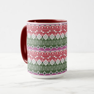 Taza Patrón azteca, rayas.