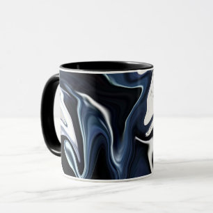 Taza Patrón azul borroso